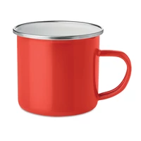Kép 1/2 - PLATEADO Zománcozott fém bögre 350 ml, piros