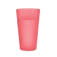 Kép 2/3 - FESTA LARGE Többsz haszn rend.pohár 500ml, áttetsző piros