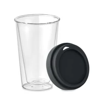 Kép 4/7 - BIELO TUMBLER Hőálló üveg pohár, 350 ml, fekete