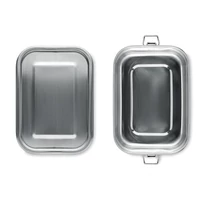 Kép 2/7 - CHAN LUNCHBOX Acél uzsonnás doboz, 750 ml, matt ezüst