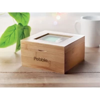 Kép 8/8 - CAMPO TEA Bambusz teafilter tartó doboz, fa