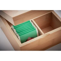 Kép 1/8 - CAMPO TEA Bambusz teafilter tartó doboz, fa