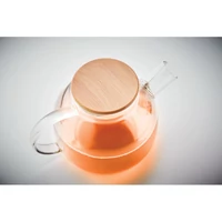Kép 6/6 - MUNNAR Hőálló üveg teás kancsó 850ml, áttetsző