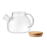 Kép 1/6 - MUNNAR Hőálló üveg teás kancsó 850ml, áttetsző