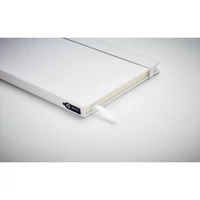 Kép 1/4 - NOTE RPET A5 vonalas notesz RPET borító, fehér