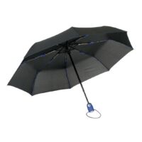 Kép 2/3 - STREETLIFE automata viharálló összecsukható esernyő, fekete, kék