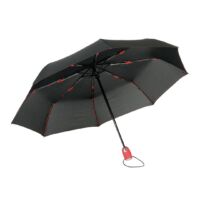 Kép 1/4 - STREETLIFE automata viharálló összecsukható esernyő, vörös, fekete