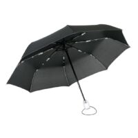 Kép 1/3 - STREETLIFE automata viharálló összecsukható esernyő, fekete, fehér