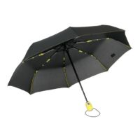 Kép 1/3 - STREETLIFE automata viharálló összecsukható esernyő, fekete, sárga