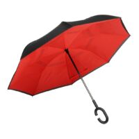 Kép 2/6 - FLIPPED esernyő, fekete, piros
