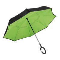 Kép 1/5 - FLIPPED esernyő, fekete, világoszöld