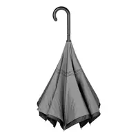 Kép 3/4 - OPPOSITE automata esernyő, fekete, sötét szürke