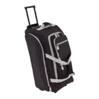 Kép 2/3 - 9P gurulós utazó táska, fekete, szürke