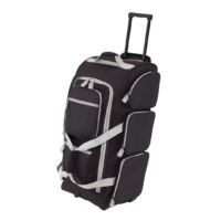 Kép 3/3 - 9P gurulós utazó táska, fekete, szürke