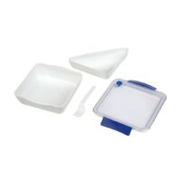 Kép 3/3 - DELICIOUS ételtároló doboz, fehér, kék