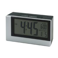Kép 1/3 - SMOULDER digitális asztali óra, ezüst, fekete