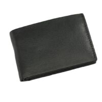 Kép 1/4 - HOLIDAY valódi bőr pénztárca, fekete