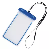 Kép 1/3 - DIVER cseppálló mobiltelefon tartó, kék, átlátszó