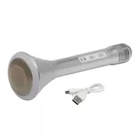 Kép 1/8 - CHOIR Bluetooth karaoke mikrofon, ezüst