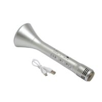 Kép 3/8 - CHOIR Bluetooth karaoke mikrofon, ezüst