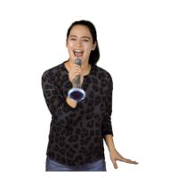 Kép 7/8 - CHOIR Bluetooth karaoke mikrofon, ezüst