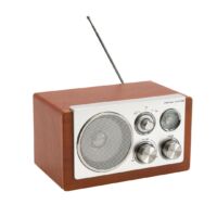 Kép 1/3 - CLASSIC AM/FM rádió, ezüst, barna