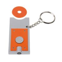 Kép 2/3 - SHOPPING LED-es kulcstartó, ezüst, narancssárga