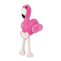 Kép 3/4 - LUISA plüss flamingó, fehér, fekete, rózsaszín