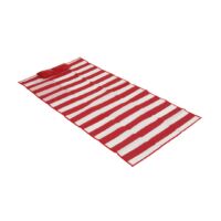 Kép 3/4 - MARINA strandszőnyeg, vörös, fehér