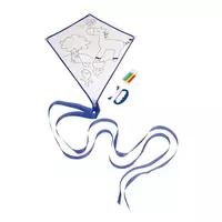 Kép 1/4 - ARTISTIC kiszínezhető sárkány, fehér, kék