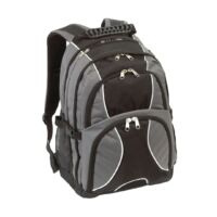 Kép 2/5 - HYPE laptop tárolós hátizsák, szürke, fekete