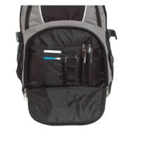 Kép 3/5 - HYPE laptop tárolós hátizsák, szürke, fekete