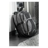 Kép 5/5 - HYPE laptop tárolós hátizsák, szürke, fekete