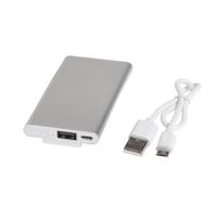 Kép 2/4 - CLIP powerbank, fehér, ezüst