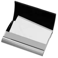 Kép 1/3 - PIET névjegykártyatartó, fekete, ezüst