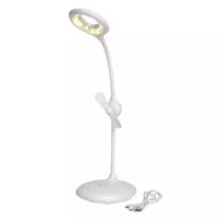 Kép 1/4 - FRESH LIGHT USB-s lámpa ventilátorral, fehér