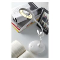 Kép 3/4 - FRESH LIGHT USB-s lámpa ventilátorral, fehér