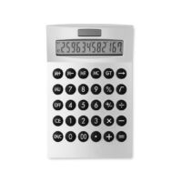 Kép 6/6 - BASICS Napelemes számológép, matt ezüst