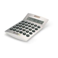 Kép 4/6 - BASICS Napelemes számológép, matt ezüst