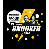 Kép 2/2 - Férfi kereknyakú póló, fekete - VI. Magyar Snooker Gála