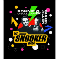 Kép 2/2 - Férfi kereknyakú póló, fekete - DESIGN 2 - VI. Magyar Snooker Gála