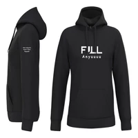 Kép 1/5 - FULLANYUUUU kapucnis pulóver, fekete, L