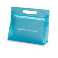 Kép 3/6 - MOONLIGHT Átlátszó kozmetikai táska, kék