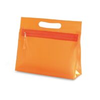 Kép 2/4 - MOONLIGHT Átlátszó kozmetikai táska, narancssárga