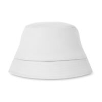Kép 3/6 - BILGOLA Pamut horgász kalap 160 gr/m², fehér