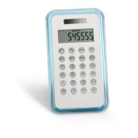 Kép 1/6 - CULCA 8 számjegyes számológép, áttetsző kék