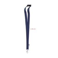 Kép 7/7 - LANY RPET RPET nyakpánt, 20 mm széles, kék