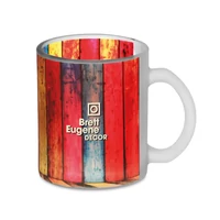 Kép 4/6 - SUBLIMATT Üveg szublimációs bögre,300 ml , áttetsző fehér