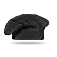 Kép 1/11 - CHEF Pamut szakács sapka, 130 g., fekete