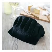 Kép 6/11 - CHEF Pamut szakács sapka, 130 g., fekete